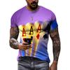 Summer Men's T-Shirt New Cool Poker Graphic T Shirts Casual Fashion Originality Card Pattern Tees 3D Printed Short Sleeve Tops