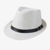 Mote Stråhatt Menn Kvinner Sommer Trendy Strand Solhatter Ensfarget Fedoraer Bånd Casual Cowboy Jazzhatt Gangsterhatt Mannlig
