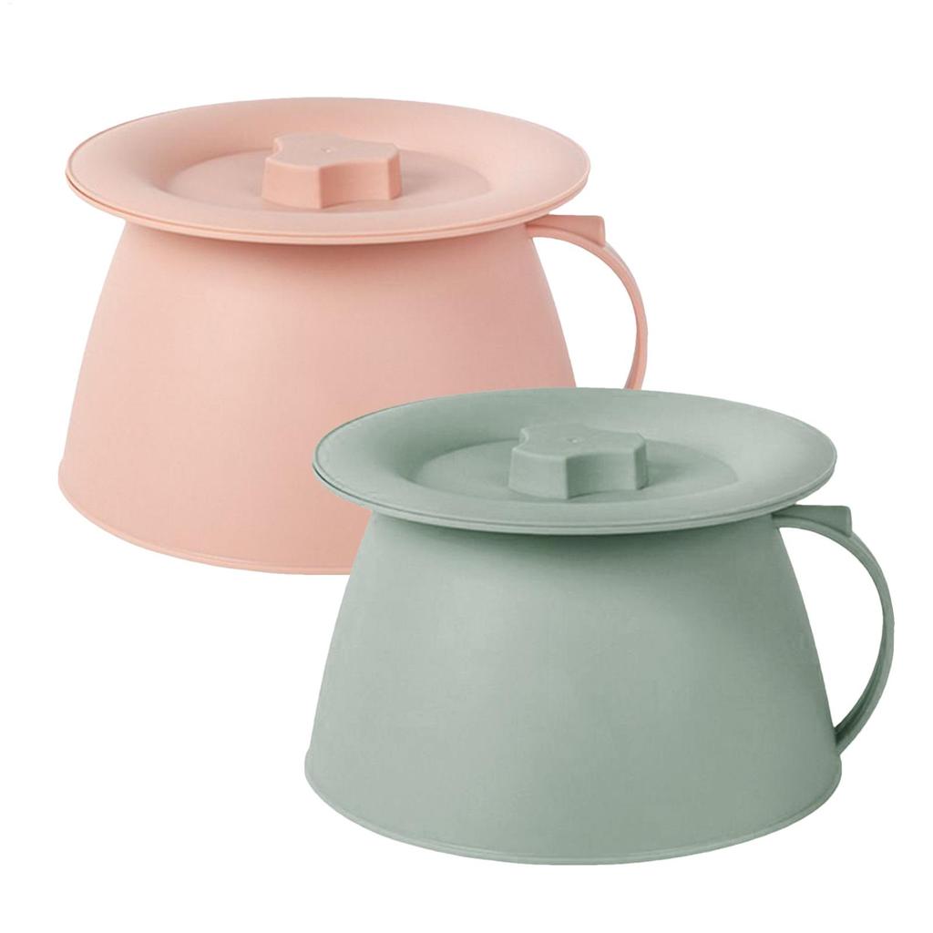 Orinatoio da esterno 1.5L Vaso da pipì con coperchio e manico per uomini Secchio da camera per uomini Gioventù Donne Marito Figlia Figlio Moglie Ragazzi Famiglia