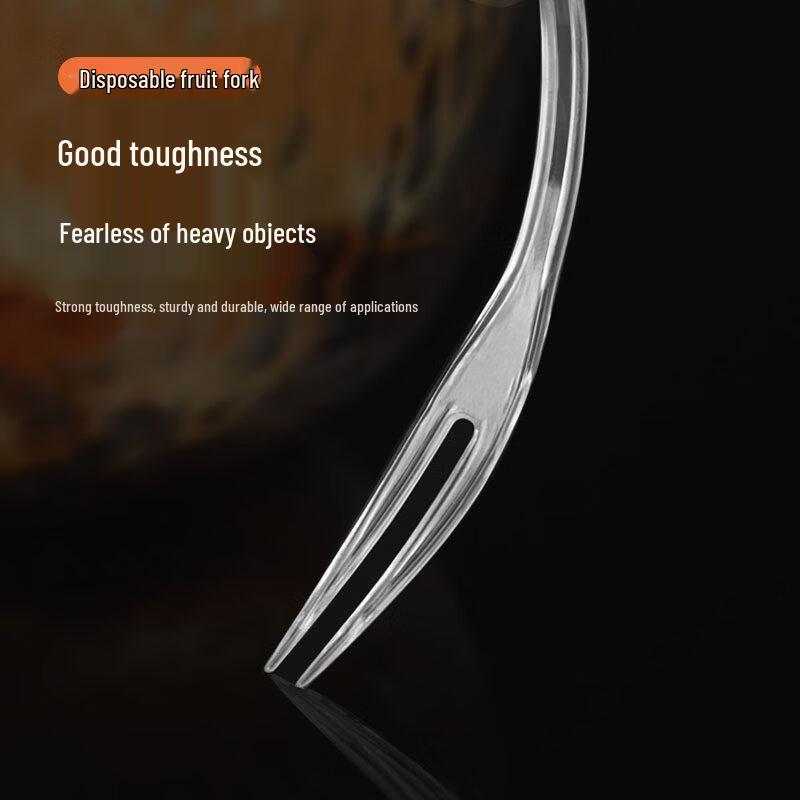 ZISIZ Disposable Plastic Fruit Forks