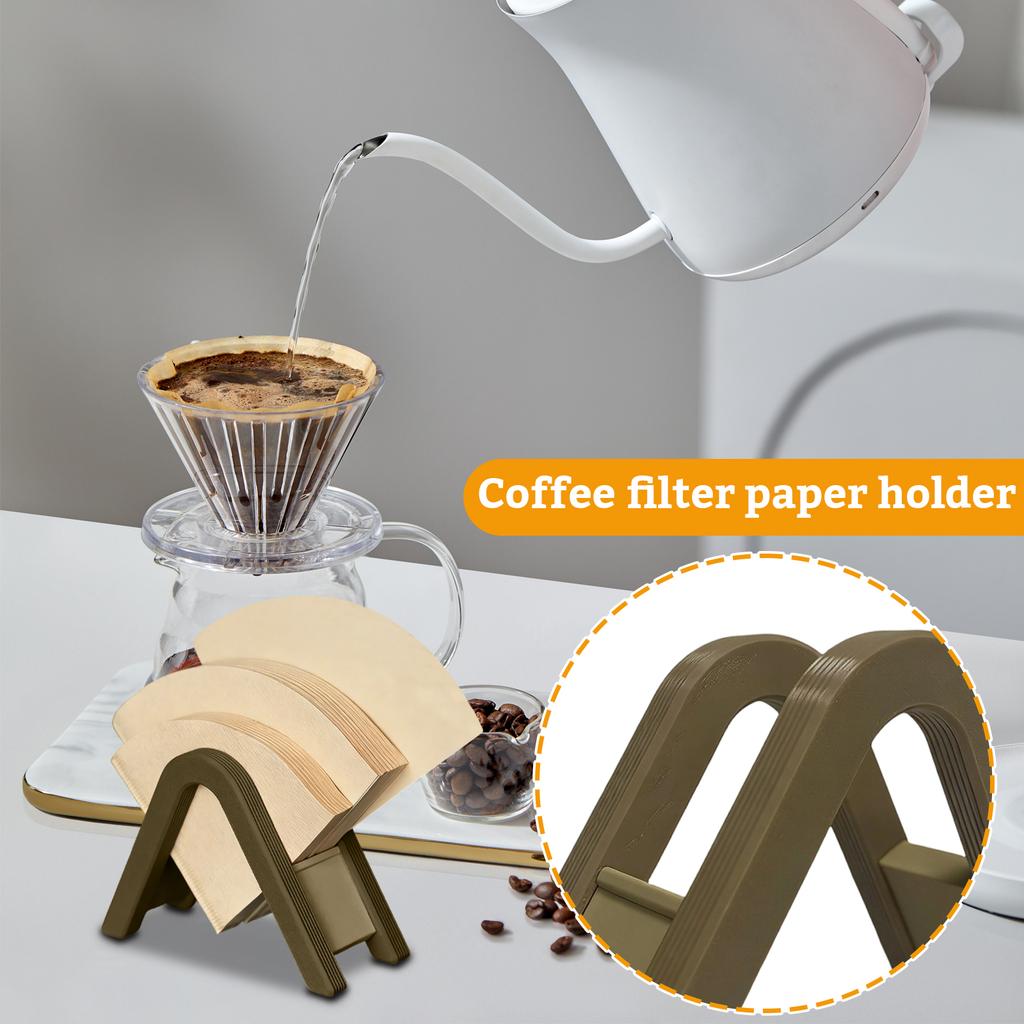 Coffee Filter Paper Holder & Stand - Countertop Organizer For Drip, Pour Over, And Automatic Coffee Makers, Keeps Filters And Dry