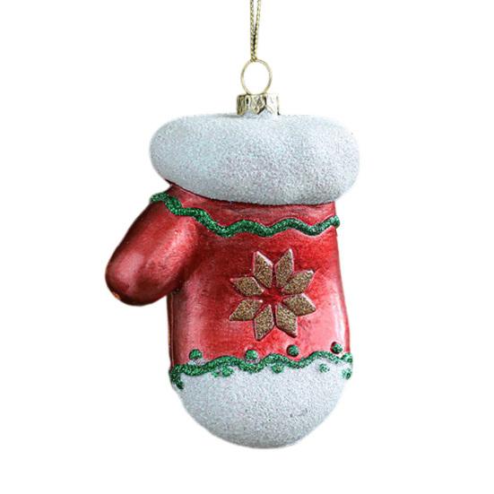 Christmas Ornaments Textured Bear Decorations Cute Playful Santa Hat Glove Sock Designs Versatile Xmas Tree Home Decor Accents