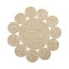 Trivet Heat-resistant Pot Holder Insulation Pad Mat 30cm Stylish Corn Husk Round Shape Washable Handmade Woven Kitchen Counter Dining Table Decoration