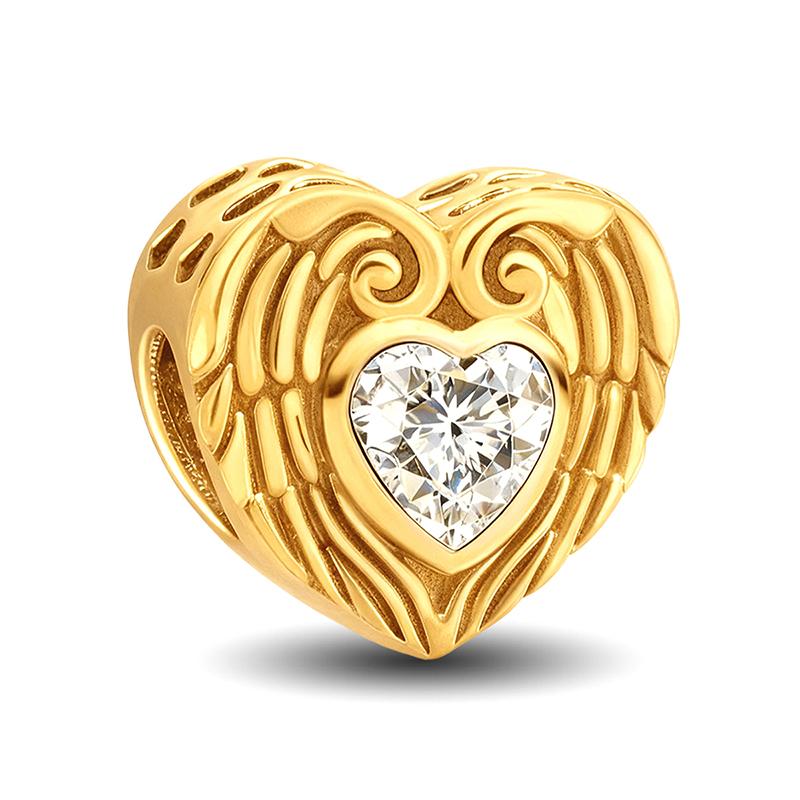 925 Silver Plated Cute Love Heart Firefly Golden Series Charms Bead For DIY Bracelet Necklace Making High Quality Jewelry Gift
