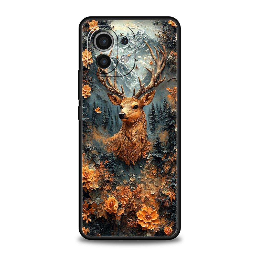 Deer Lichee Pattern Phone Case Cover for Xiaomi Mi 17 15 14 13 12 11 Ultra 15T 14T 13T 12T 11T Pro Lite 5G Soft TPU Shell Capas