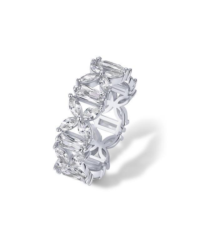 

TK Hot Style Hollow Marquise High-End Couple Ring - European & American Design Size 8