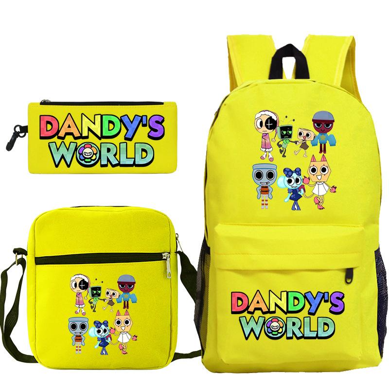 

Новый мерч по игре Dandy s world, мультяшный принт, детский рюкзак, трансграничный, большой вместимости, студенческий школьный рюкзак No Specifications