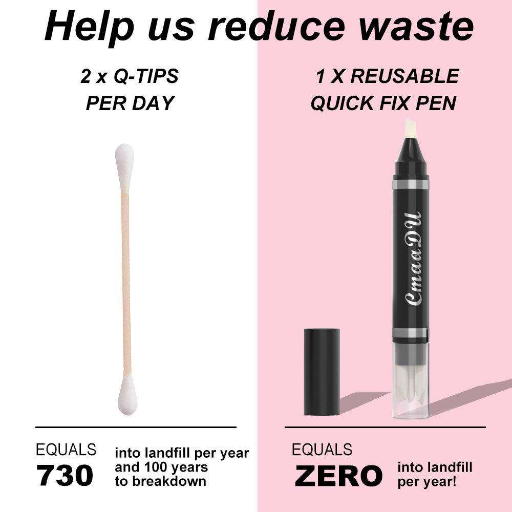 Eyeliner Repair Makeup Remover Pen Rychle odstraňuje make-up, upravuje okraje rtěnky a upravuje detaily špatně nanesených očních stínů.