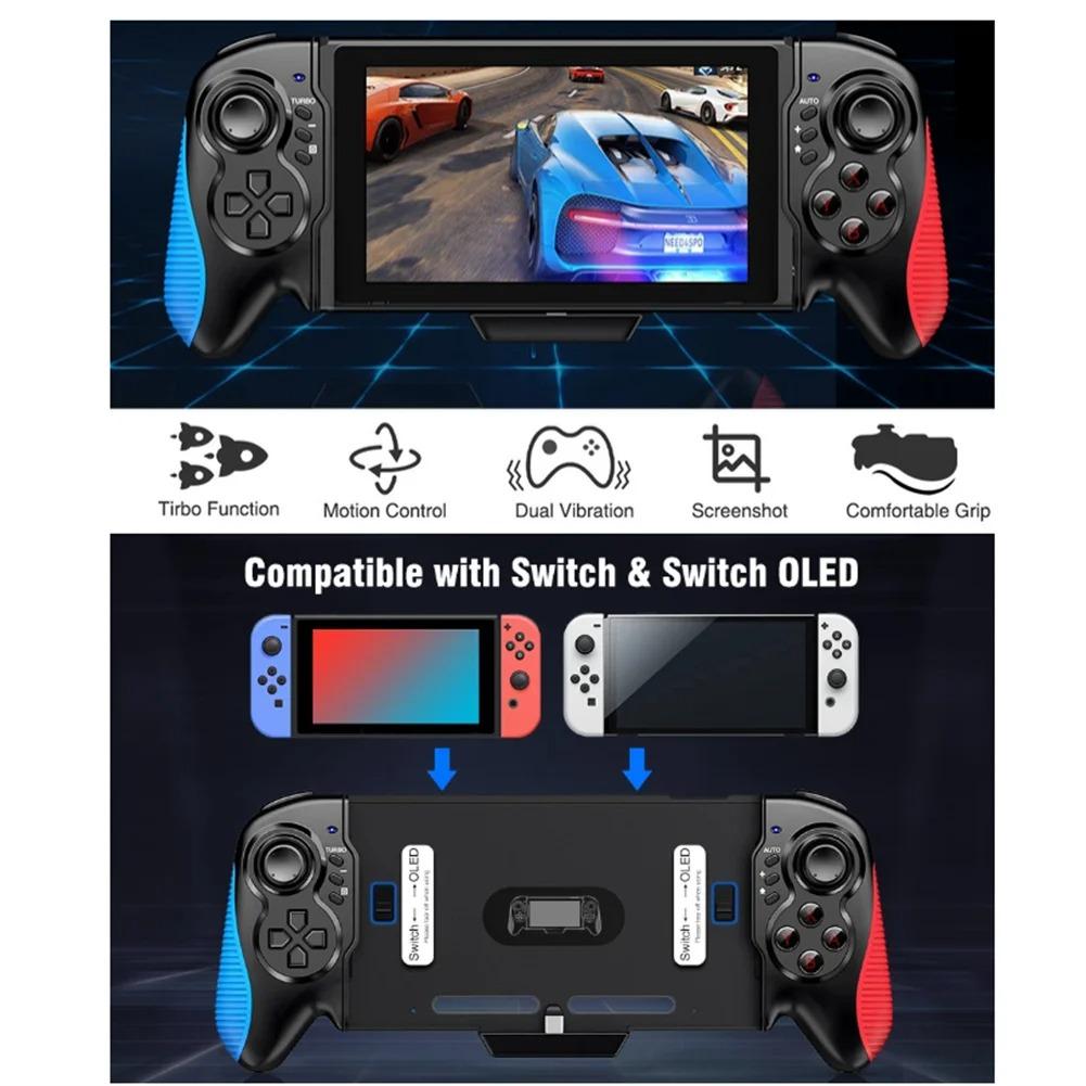 Nintendo Switch/Switch OLED, One-Piece Joypad Switch Pro Controller for Handheld Mode, Switch Controller Remote with Turbo (Rocker Upgrade)