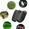 10x25 Binocular Telescope High Power Clear Lens Low Light Night Vision Gear Compact Portable Optical Device for Outdoor Hiking