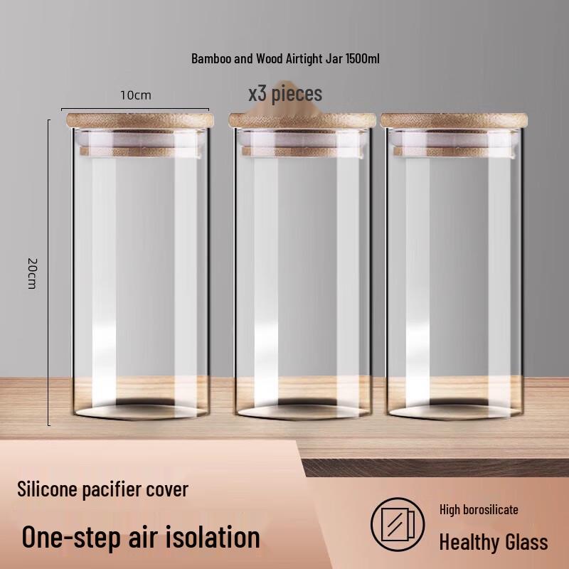 Food-Grade Lidded Tea Canister Set
