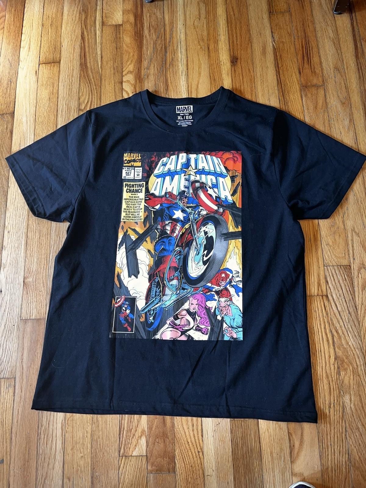 Marvel Captain America Vol 1 #427 Fighting Chance Comic Adult T-Shirt Size XL S разноцветный