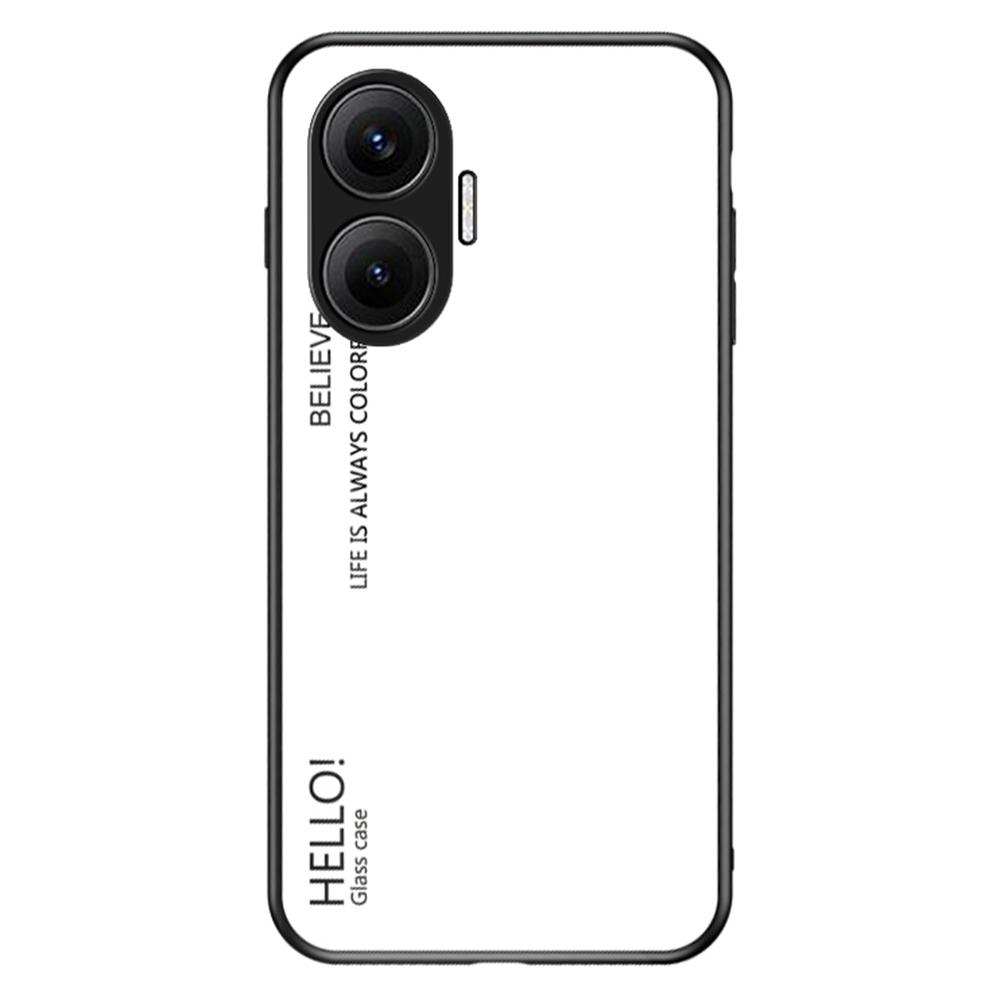 For Xiaomi Poco F7 5G/Redmi Turbo 4 Pro 5G Case Anti-Scratch Tempered Glass+PC+TPU Phone Cover