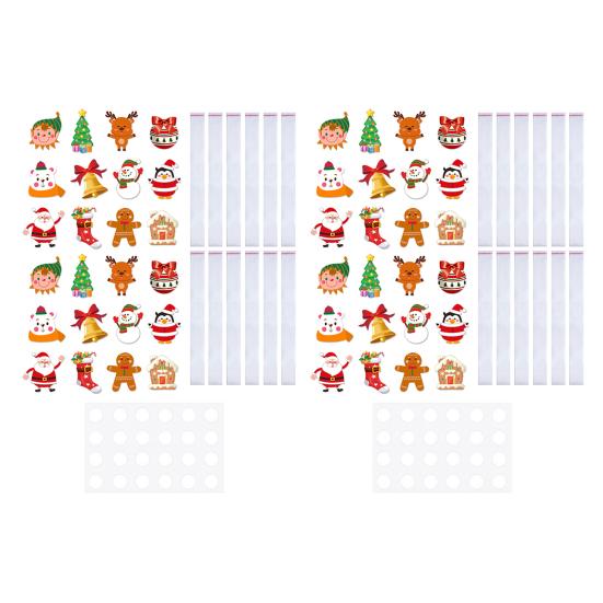 Self Sealing Cellophane Bags Clear Christmas Candy Bags Pretzel Rods Individual Bags for Packaging Party Favors Candy Treat Popsicle Cookies