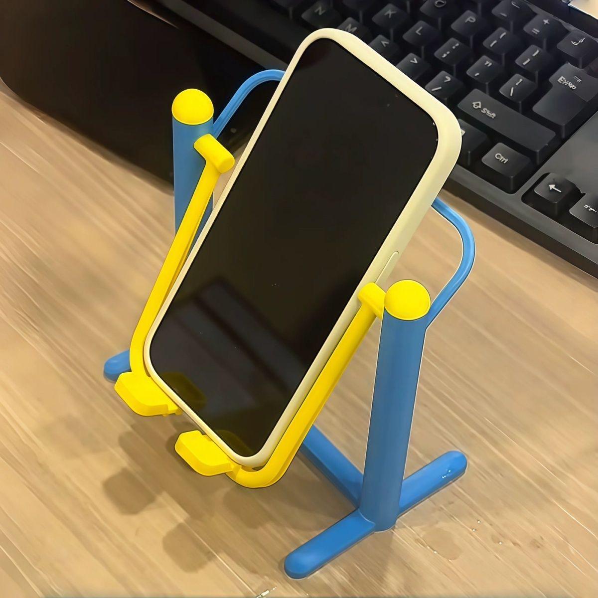 

3D Printed Lazy Person Phone Holder: Creative Fitness Equipment for Vertical Video Viewing and Desktop Ornament Fitness Equipment