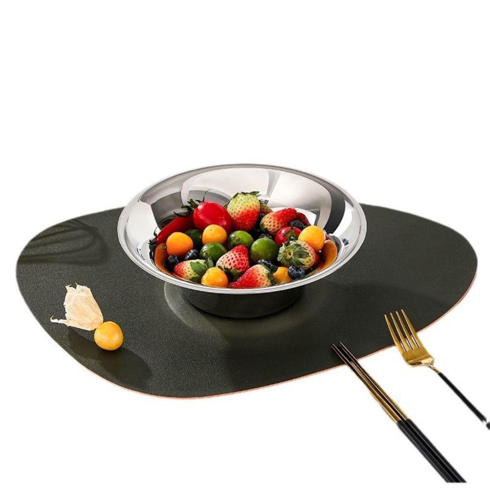 304 Stainless Steel Fruit Plate Rust-Proof Serving Dishes Thicken Snack Storage Tray  Snack Storage