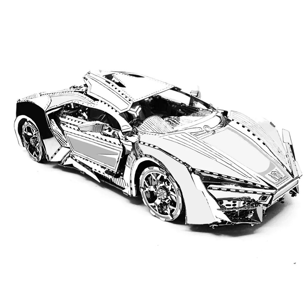 3D Metal Puzzle Super Sport Car Diy Handmade Vehicle Assembly Model Jigsaw Puzzle Toys For Adult Kids