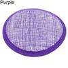 Women Sinamay Cocktail Hat Fascinator Round Base Millinery DIY Craft Accessory