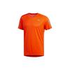 T Shirts Men's Orange Crew Neck Moderate Straight Fit DZ9002