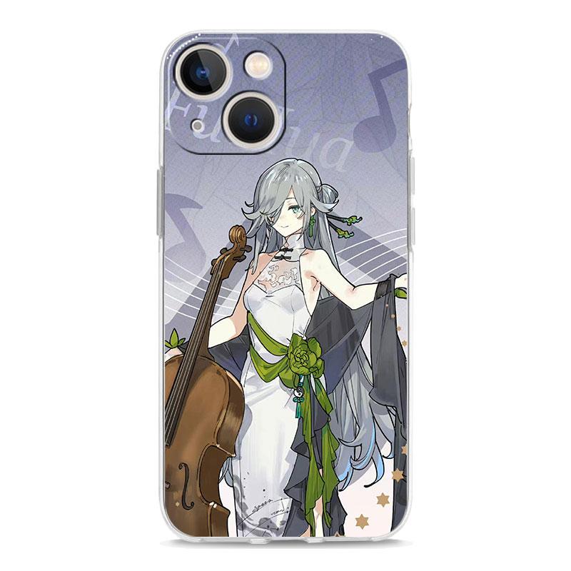 

Luxury Transparent Case For iPhone 15 14 13 12 11 Pro Max X Xs XR 7 8 Plus Bumper Phone Cases Clear TPU Cover Honkai Impact 3rd iPhone 7 8 SE