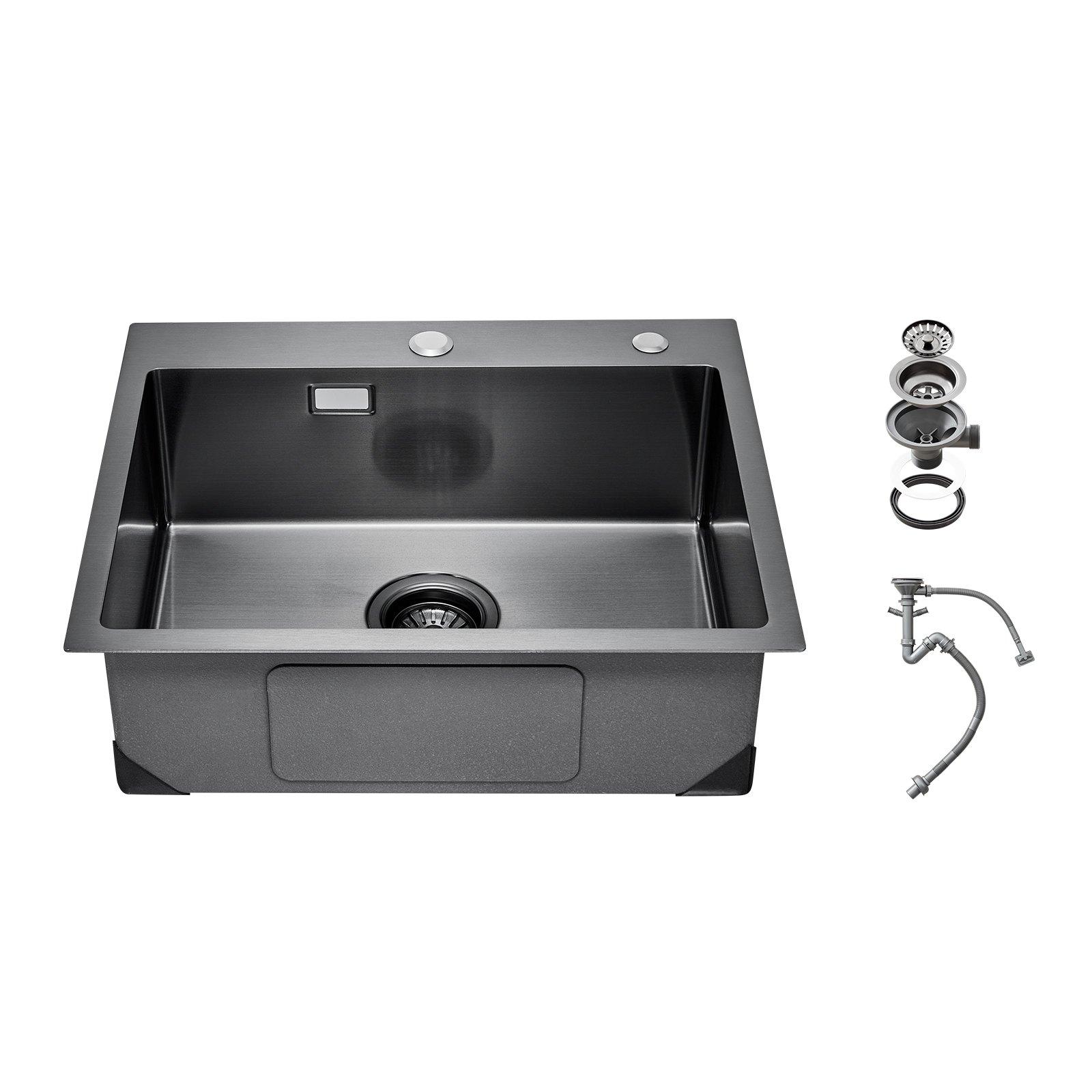 VEVOR 55cm Kitchen Sink Workstation, 304