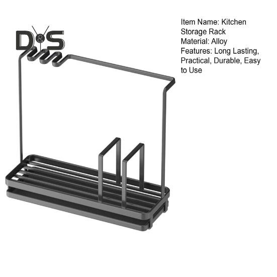 Storage Rack Sponge Holder Sturdy Construction Strong Load-bearing Kitchen Bedroom Dish Soap Dispenser with Removable Tray