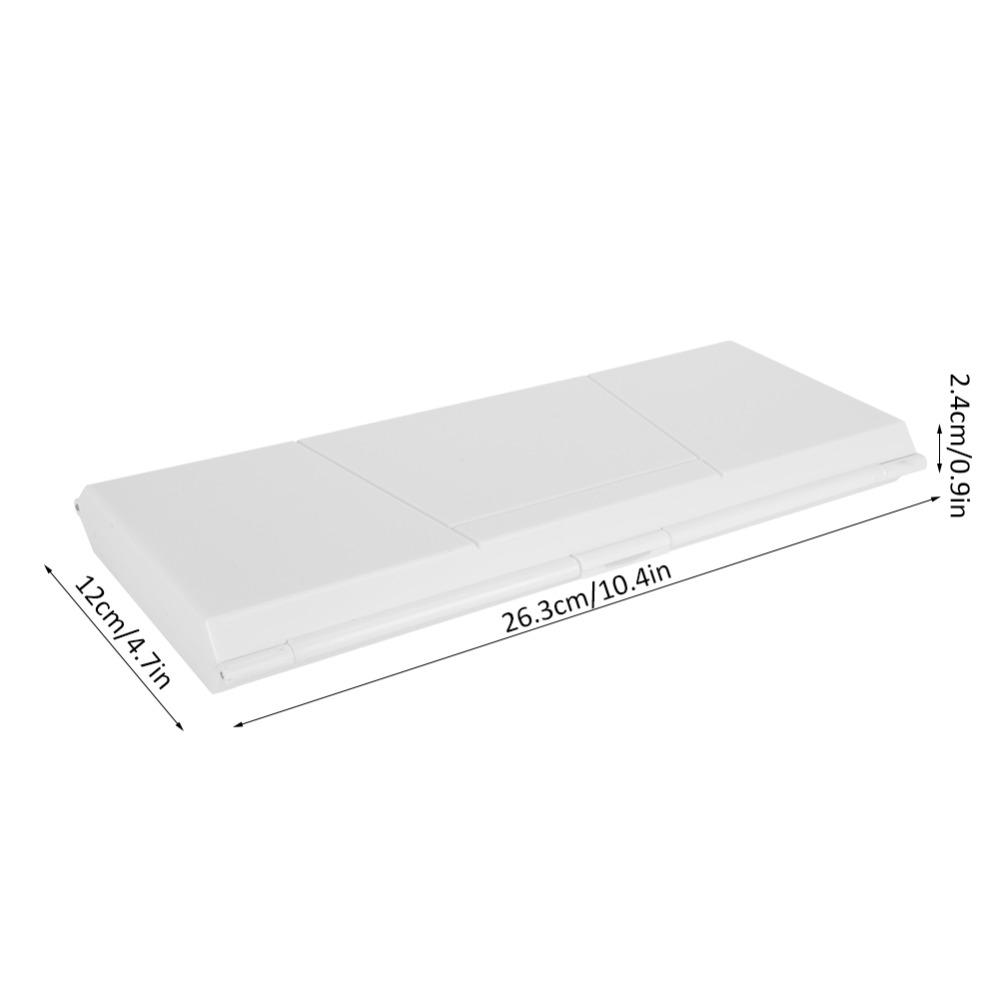 24 Fächer faltbare Malpalette Box Weiß Aquarell Mischschale Outdoor Feld Malerei