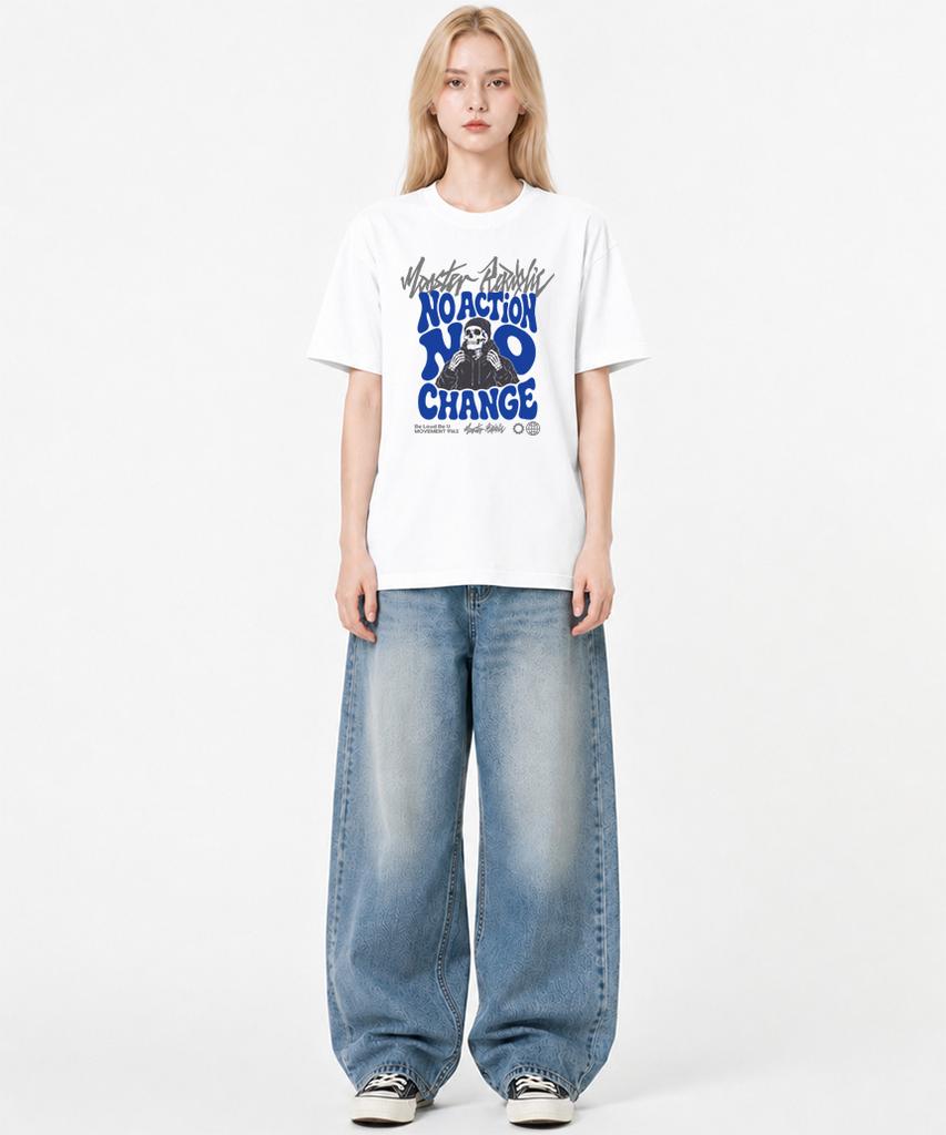 MONSTER REPUBLIC No Change Ocean Blue T-Shirt White_9162
