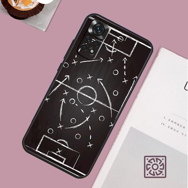 Football Soccer Tactics Time Case For Xiaomi Redmi Note 14 13 12 11 15 Pro Plus Redmi 15 13 10 10C 12C 13C 14C 15C Cover