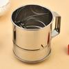 Stainless Steel Flour Sifter Hand Crank Powder Sugar Shake Powder Sugar Sifter  Baking