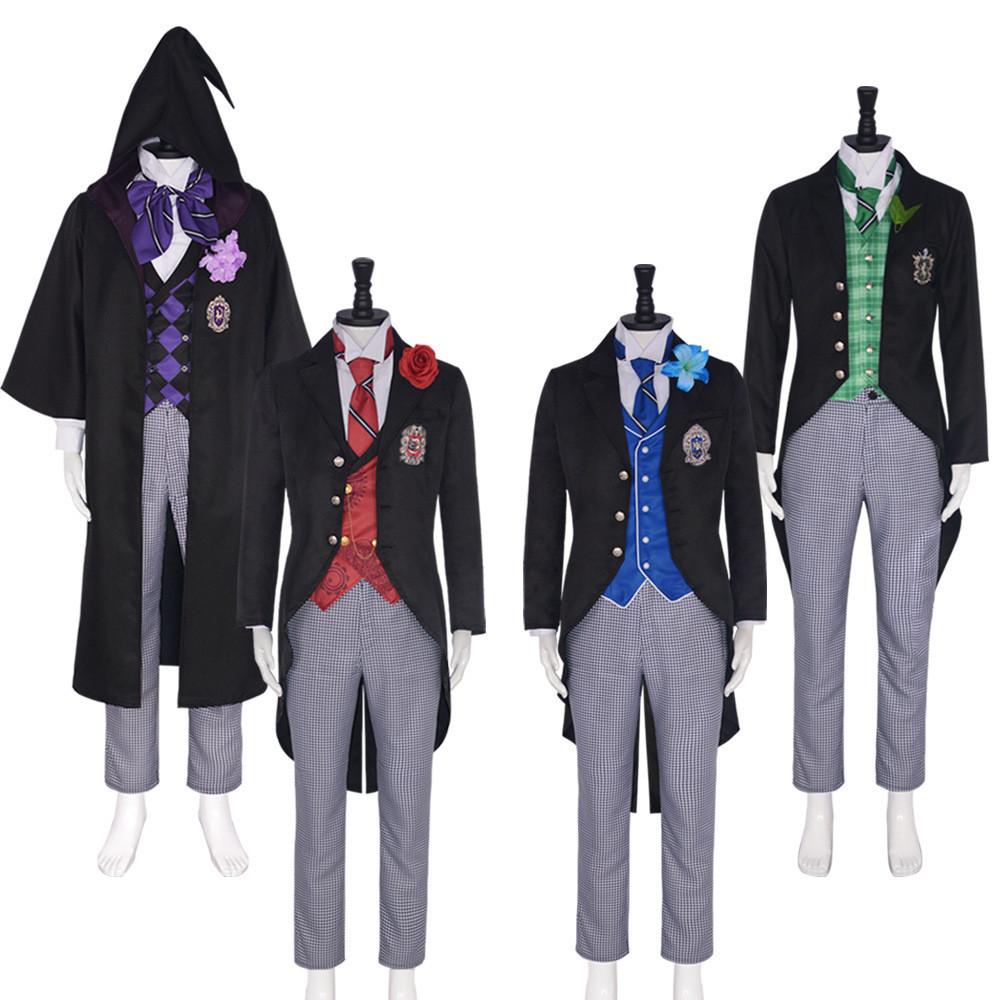 Vintage Cool Black Butler 4 Boarding School Arc Edgar Harmon Lawrence Greigrey Cosplay Outfit Set