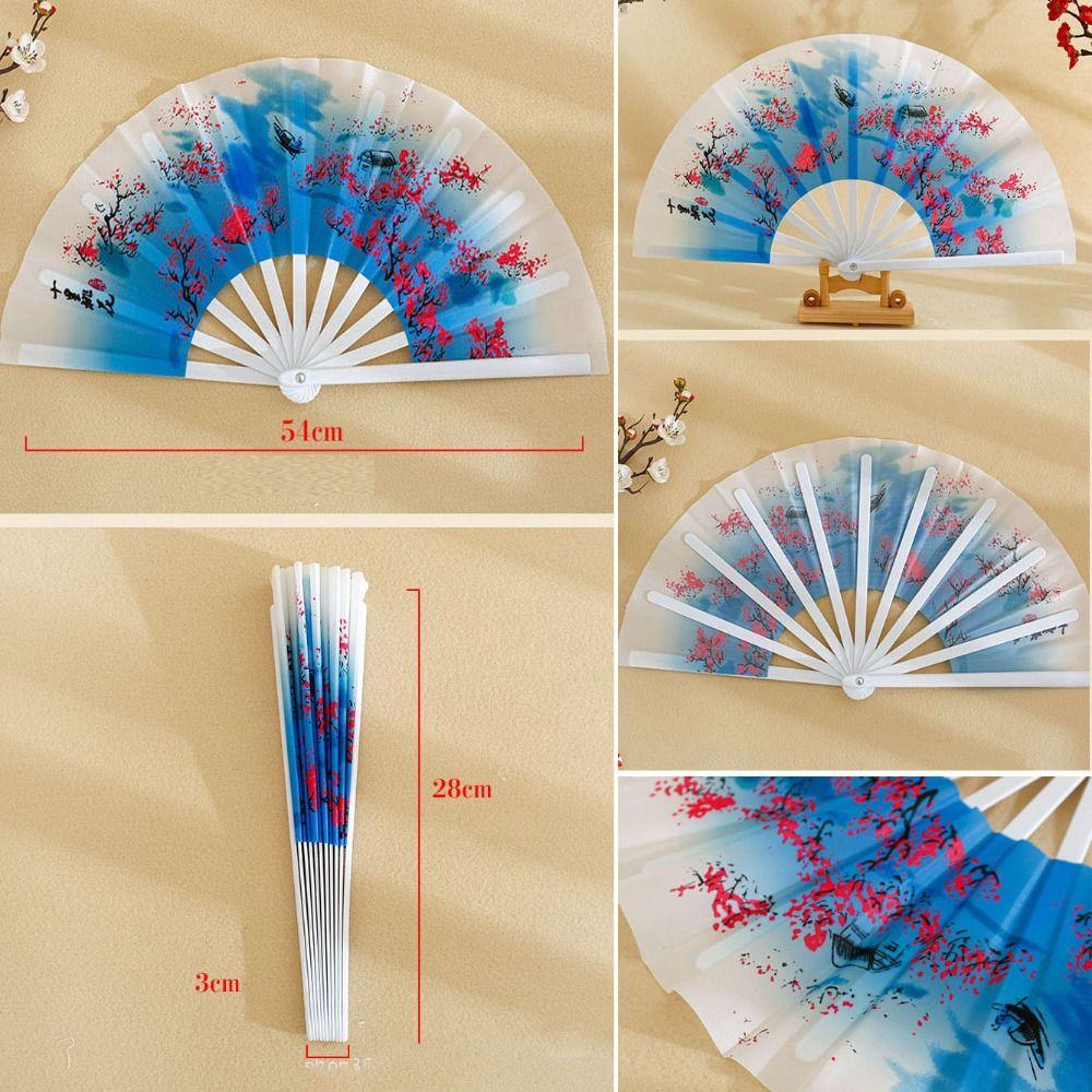 28cm kung-fu vějíř z plastových kostí, taneční vystoupení, vějíře z čínského umění, dárek, svatební večírek, dekorace