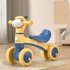 Anti-Tip Baby Balance Bike No Pedal Four Wheel Toddler Walker Silent Glider Walker Toy Ride-On Toy Indoor Outdoor Sports Toy