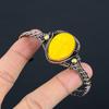 Yellow Praying Lady Carved Bone Face Handmade Latest Design Jewelry Bangle, 999 Copper Wire Wrapped Gemstone Bangle, Gift For Sister