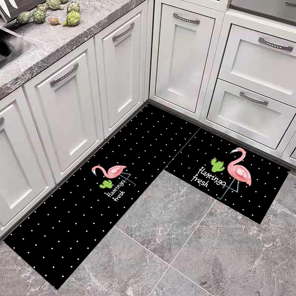 Bodenmatte aus Kristallsamt für die Küche, saugfähig, rutschfest, waschbar, Bodenmatte für die Küche, Eingangsbereich, Badezimmertür, Badezimmermatte, Teppich