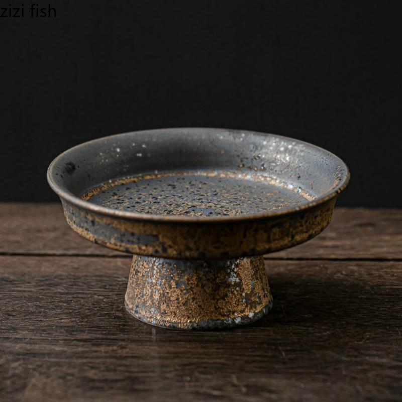 Farfurie Ceramică Picioare Înalte Tavă Răcoritoare Farfurie Fructe Tavă Gustări Formă Tort Suport Tort Farfurii Dim Sum Bol Desert Farfurii Servire