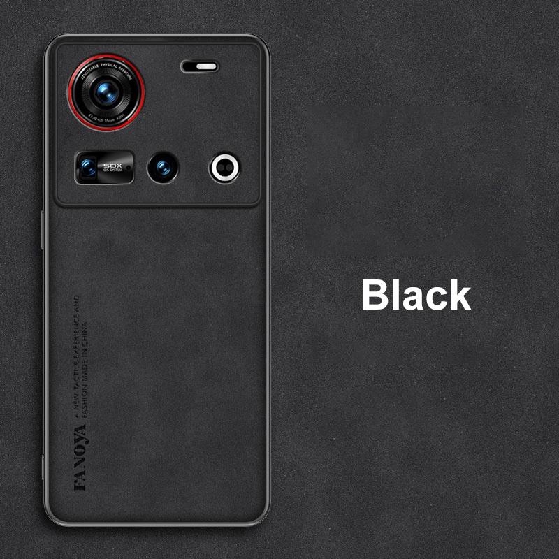 

Для чехла Nubia Z70 Ultra Роскошный чехол для телефона из искусственной кожи Для ZTE Nubia Z70 Ultra 5G Задняя крышка Силиконовый Противоударный Полная защита For Nubia Z70 Ultra чёрный