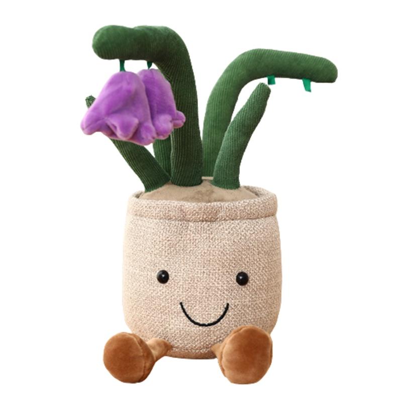 Creative Plant Pot With Cake Mushroom And Tulip Design
