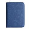 Fine Faux PU Leather Hardcover Gift Zipper 6 Rings Loose-leaf Spiral Notebook Retro B5 Organizer/Planner