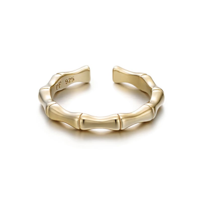 PAIGEFLYNN JEWELRY [925 Silver] Falling Dew Pattern Open Ring