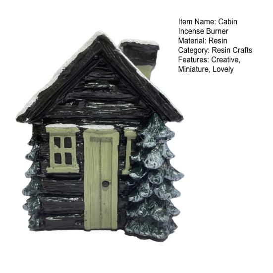 Harzhütte Verschneiter Winter Räucherkegelbrenner 2024 Weihnachten Räucherkegelhalter