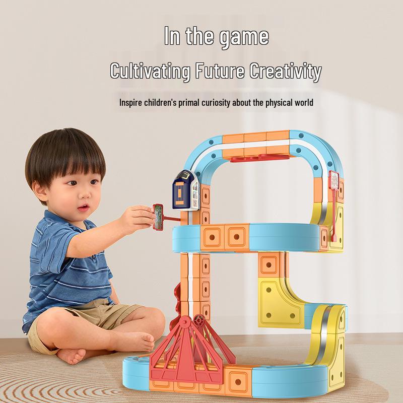 Electric Magnetic High-Speed Train Set for Kids - DIY Changeable Track Toy