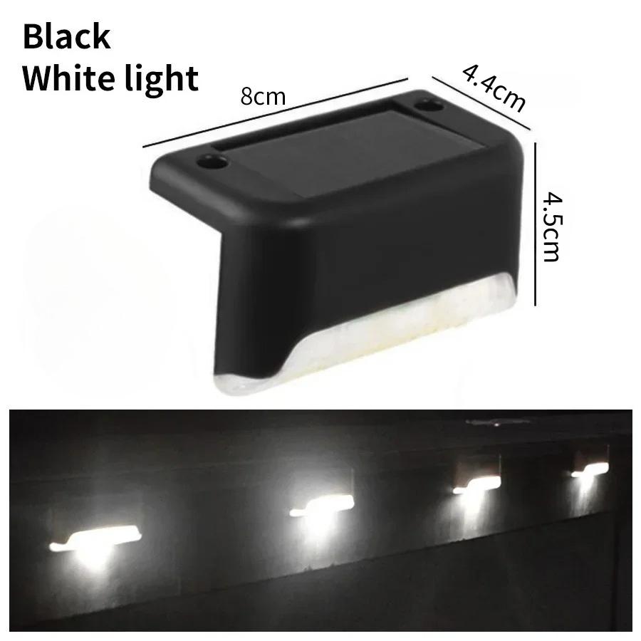 Outdoor Solar Stair Lights LED Waterproof Railing Fence Lights for Garden Yard Step Lighting Enhances Night Safety and Ambience