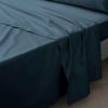 Flat Sheet In Cotton Percale 240 X 300 Cm Midnight Blue