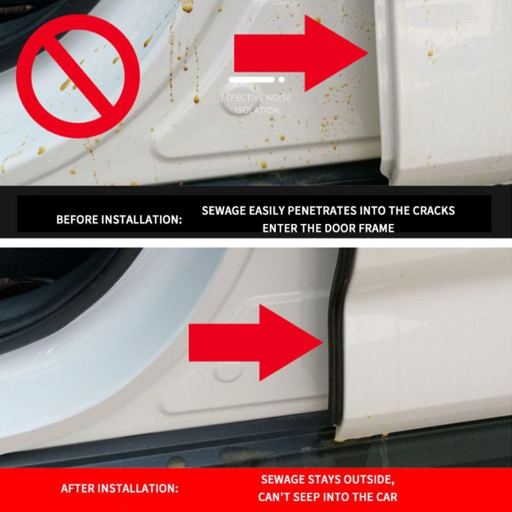 Dust-proof B-Pillar Weatherstrip Rubber B-Pillar Sound Insulation Strip Auto Sealant Strip