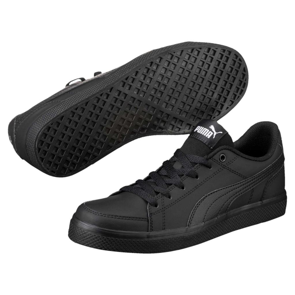 [Puma] Court Point Vulque v2 Sneakers for Women, Spring/Summer 2022 Color, Puma Black (01), Size 24.0 cm