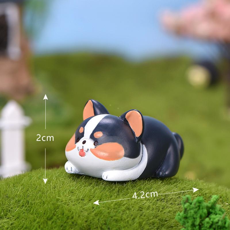 Cute Resin Bichon Frise Dog Statue Ideal For Succulent Planter Decorations And Crafts