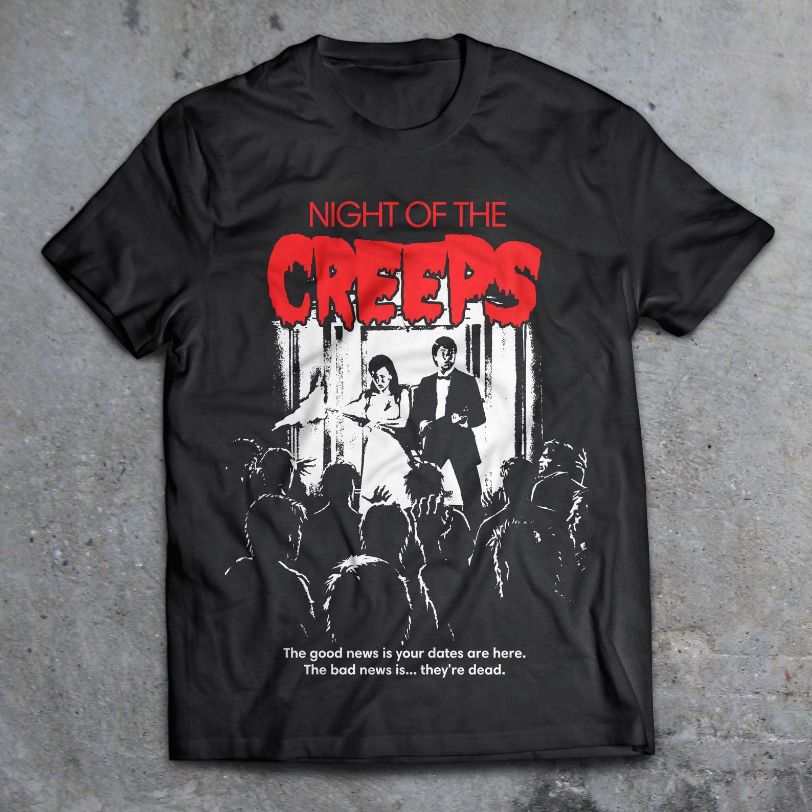 Night of the Creeps 1986 Cult Horror T-Shirt, 80s Horror Shirt, Monster Squad, Creepshow, Lost Boys, Re-animator, Return of The Living Dead XL