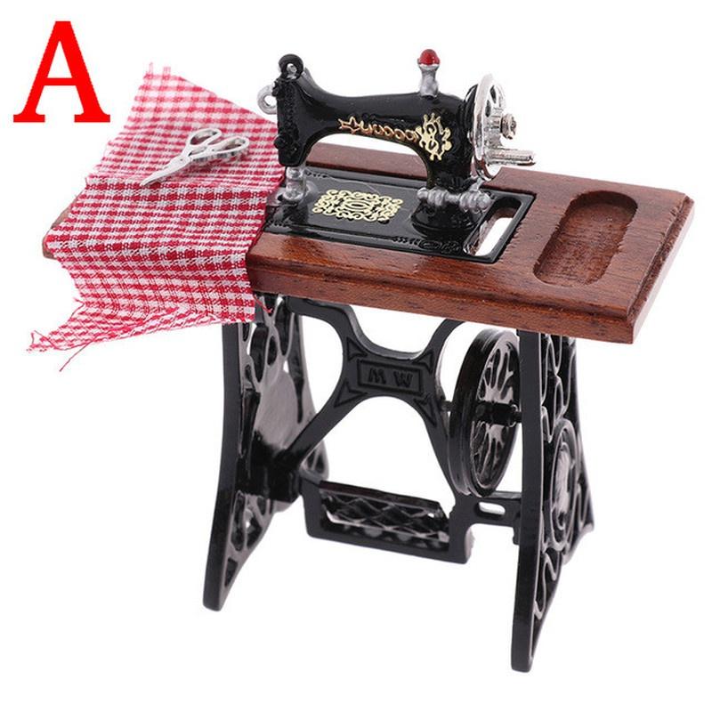 Pure Copper Small House Antique Copper Carving Copper Furnace Creative Sewing Machine Thatched Cottage Home Accessories