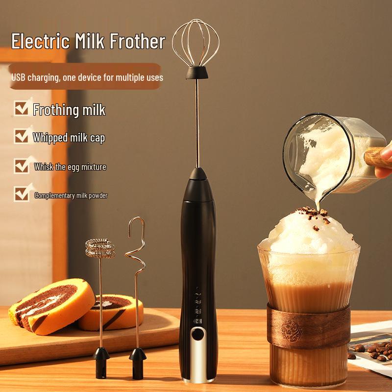Electric Handheld Milk Frother & Egg Beater for Coffee and More
